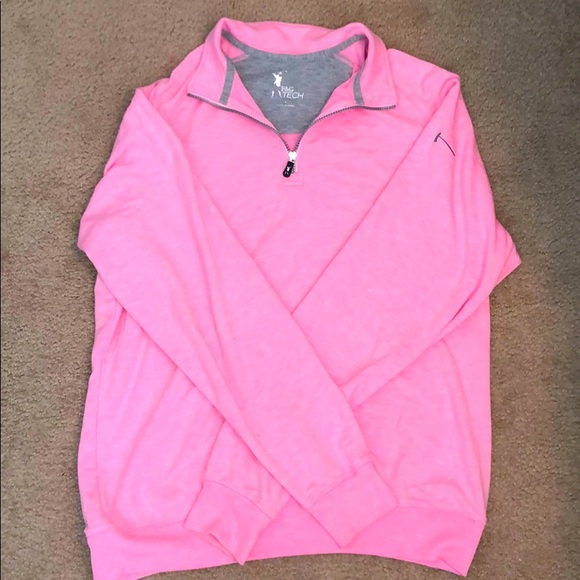 mens pink quarter zip